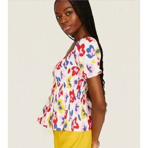 NWOT Reworked Kate Spade Summer Flowers Riviera Top Size XS - 1-2 DAY QUICK SHIP